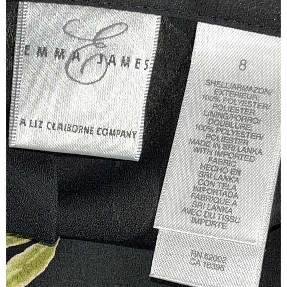 Emma James Skirt Maxi Black Floral Pencil Romantic Vintage Preppy Womens 8 - Picture 9 of 10